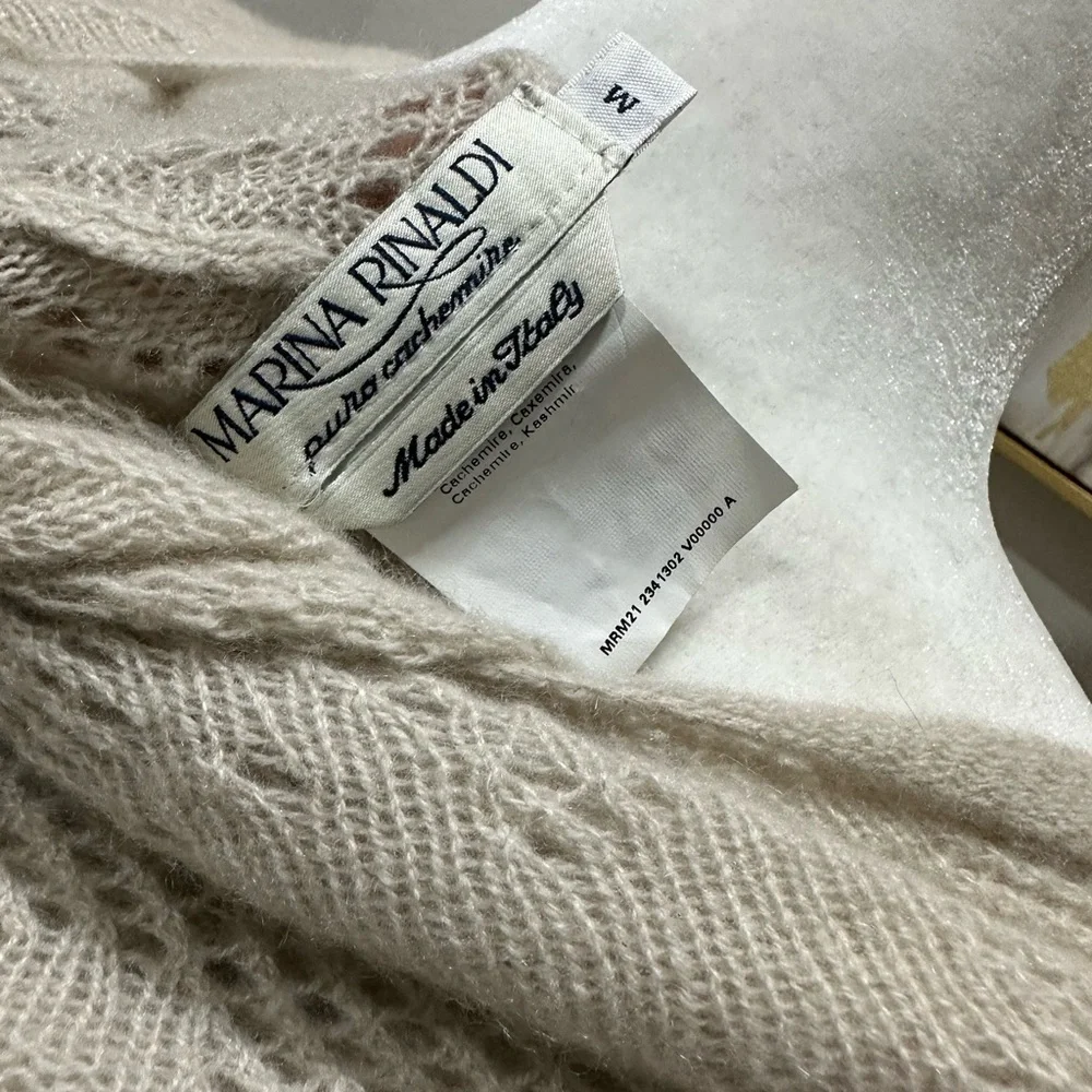Marina Rinaldi 100% Cashmere Cardigan
